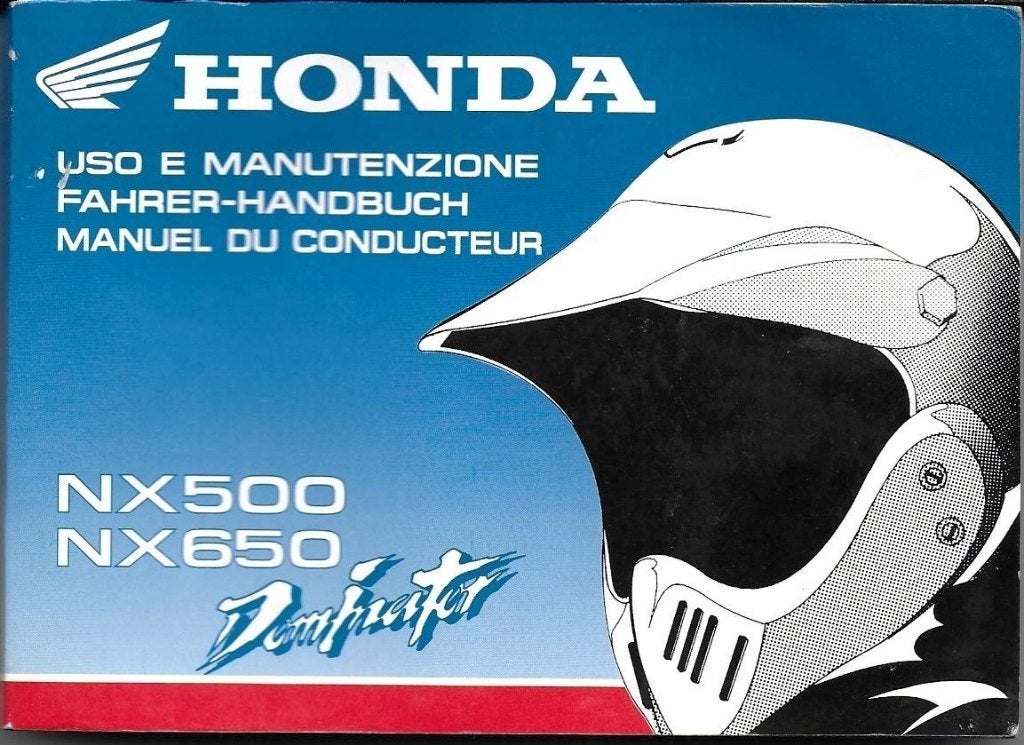 Honda NX500 NX650 Betriebsanleitung manuel (013v), Verzenden, Honda