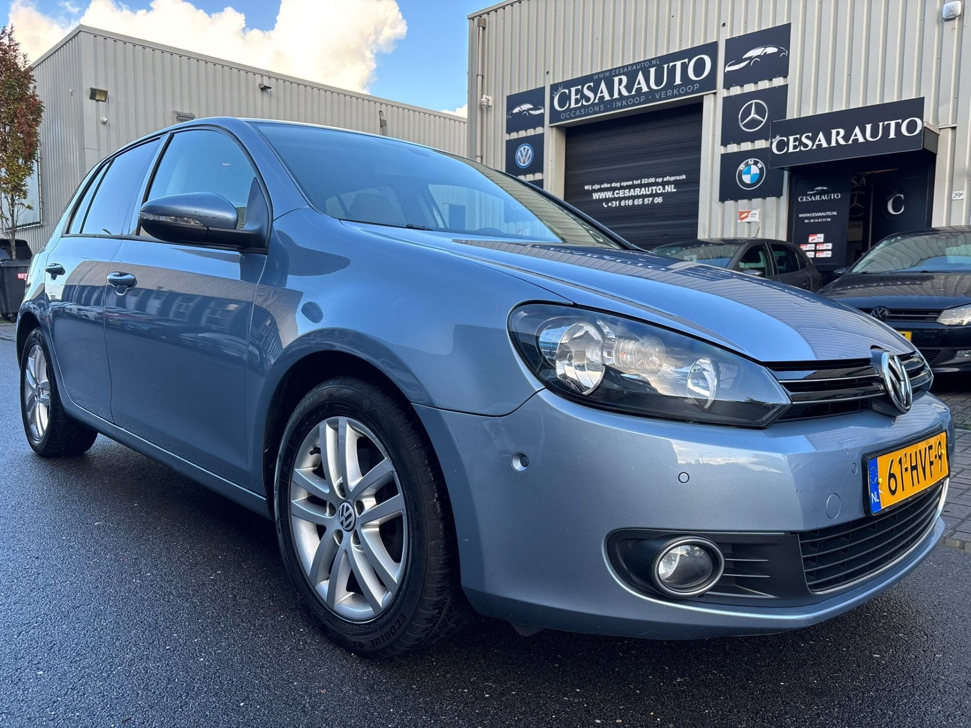 Volkswagen Golf 1.4 TSI Highline AUTOMAAT / 158 DKM / SCHUIF, Euro 5, Gebruikt, 4 cilinders, Blauw