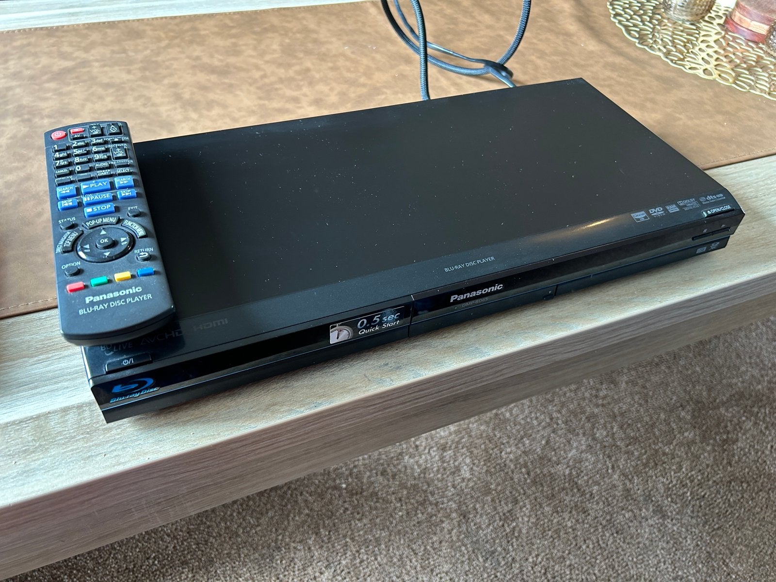 Panasonic Blu-ray speler DMP-BD65, Audio, Tv en Foto, Blu-ray-spelers, Ophalen, Zo goed als nieuw, Panasonic