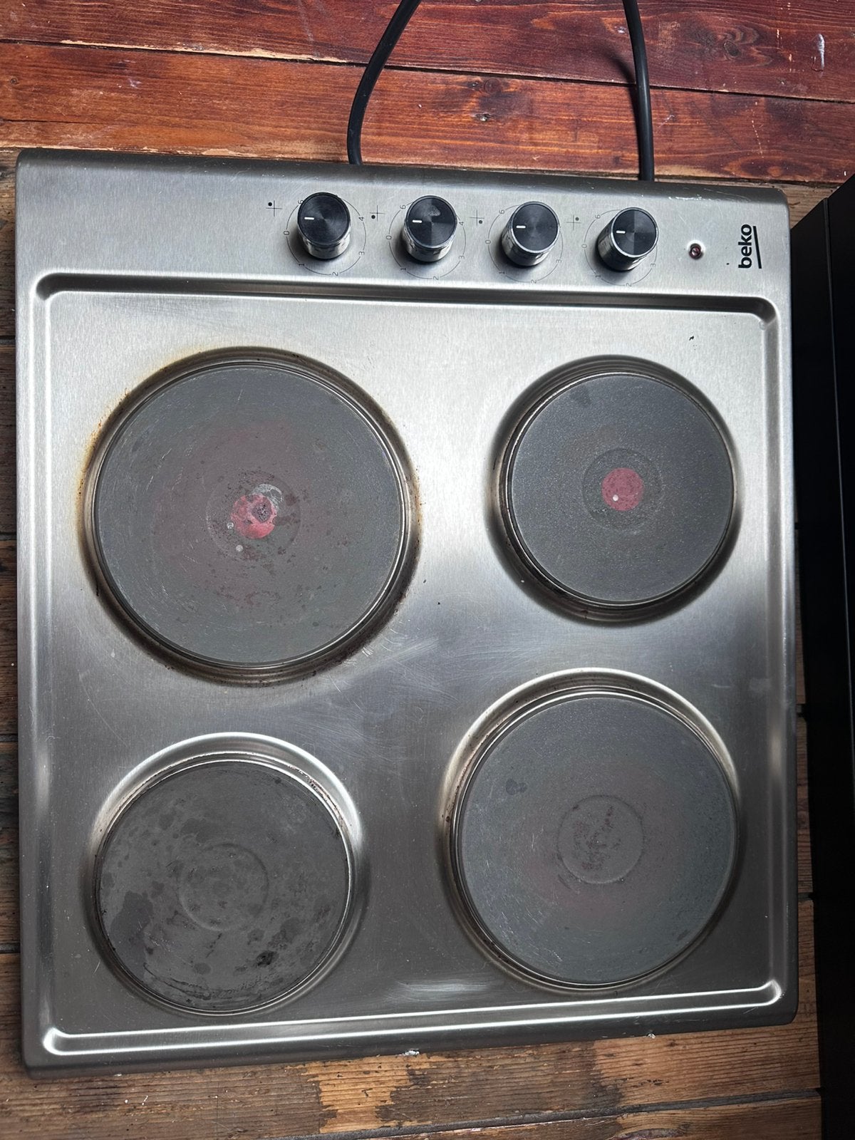Beko kookplaat 1 fase, Ophalen, 4 kookzones, Zo goed als nieuw, Vrijstaand