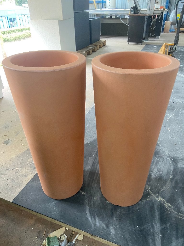 Setje plantenbakken tuinvazen, Kunststof, Rond, Nieuw, Ophalen of Verzenden