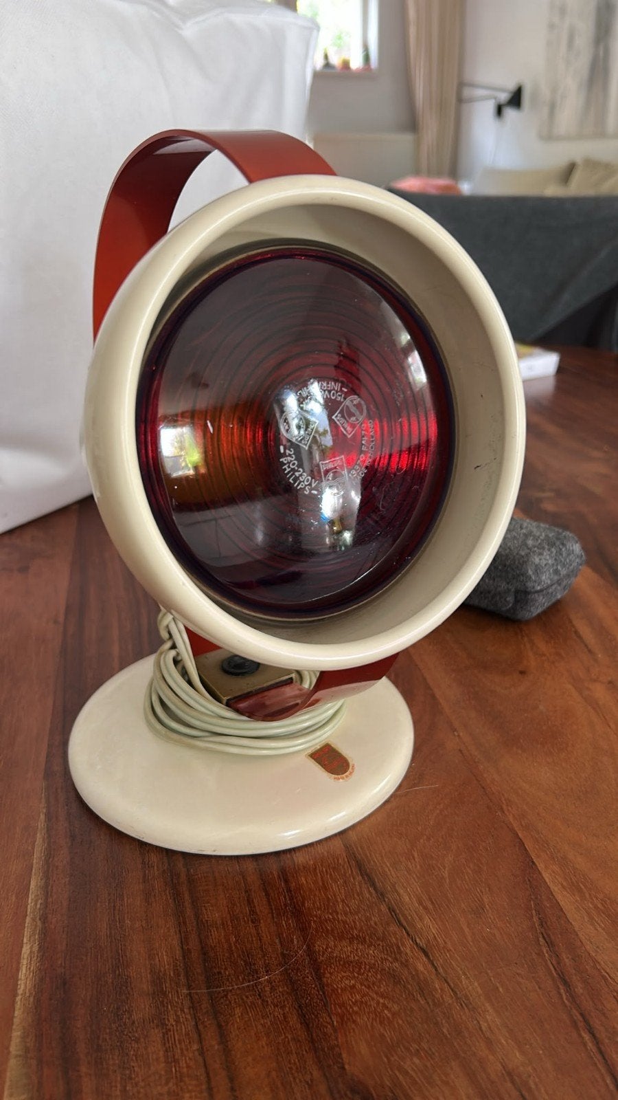vintage infraroodlamp, Antiek en Kunst, Ophalen, Rechthoekig, Minder dan 50 cm