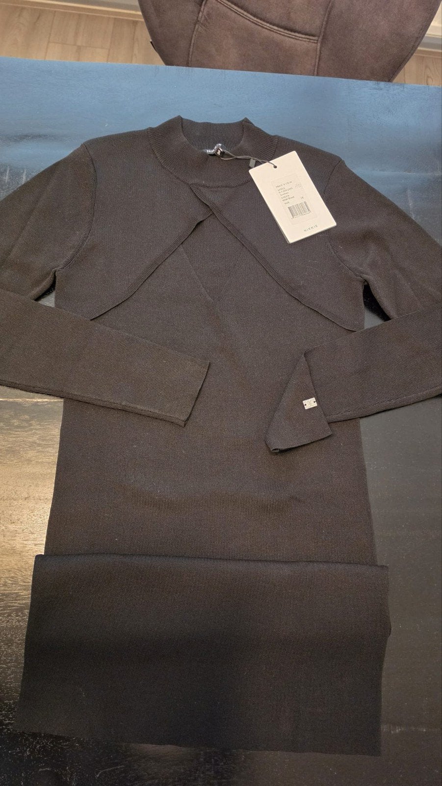 Nikkie Tara Jurk Zwart Maat 38 (M) Nieuw met kaartjes, Maat 38/40 (M), Zwart, Nieuw, Ophalen of Verzenden