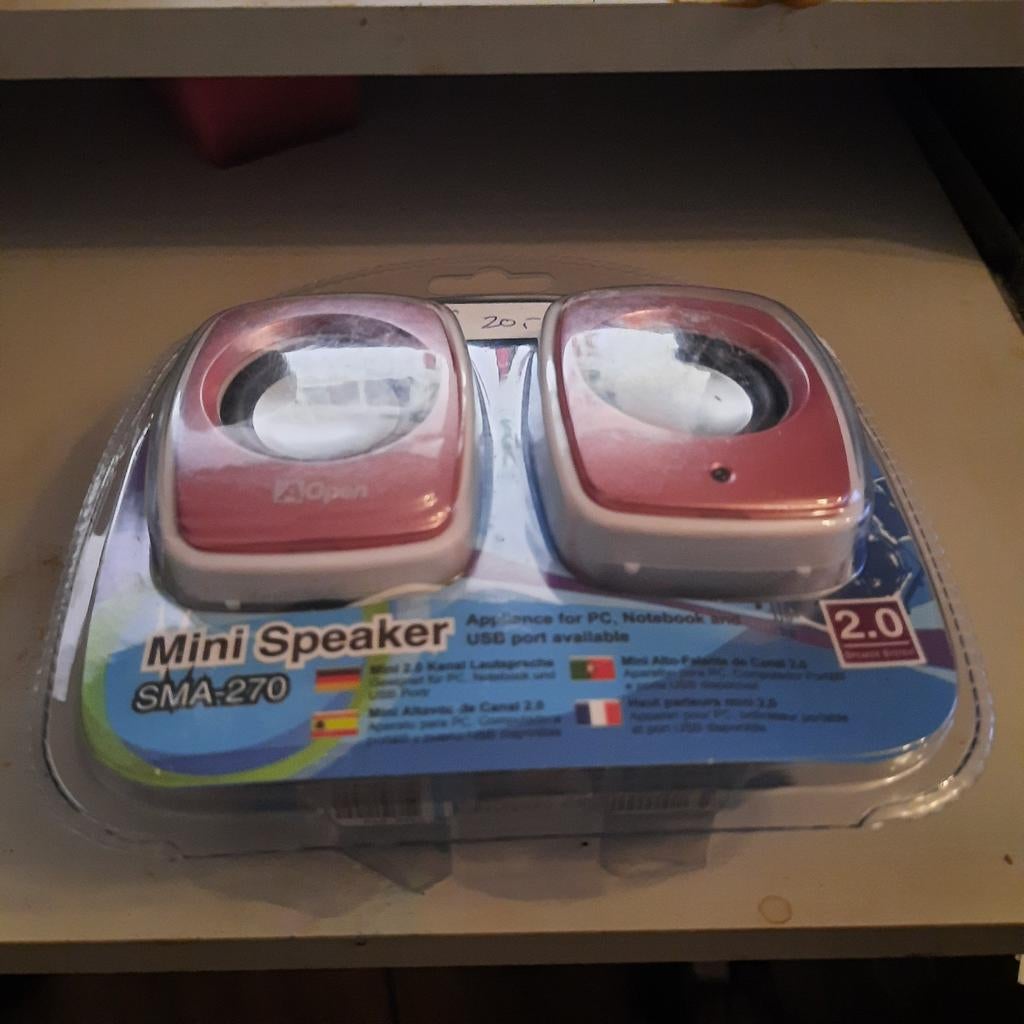 AOpen Mini Speaker SMA-270 - Compacte 2.0 USB Speakers, Ophalen of Verzenden, Nieuw, Audiokanaal 2, AOpen