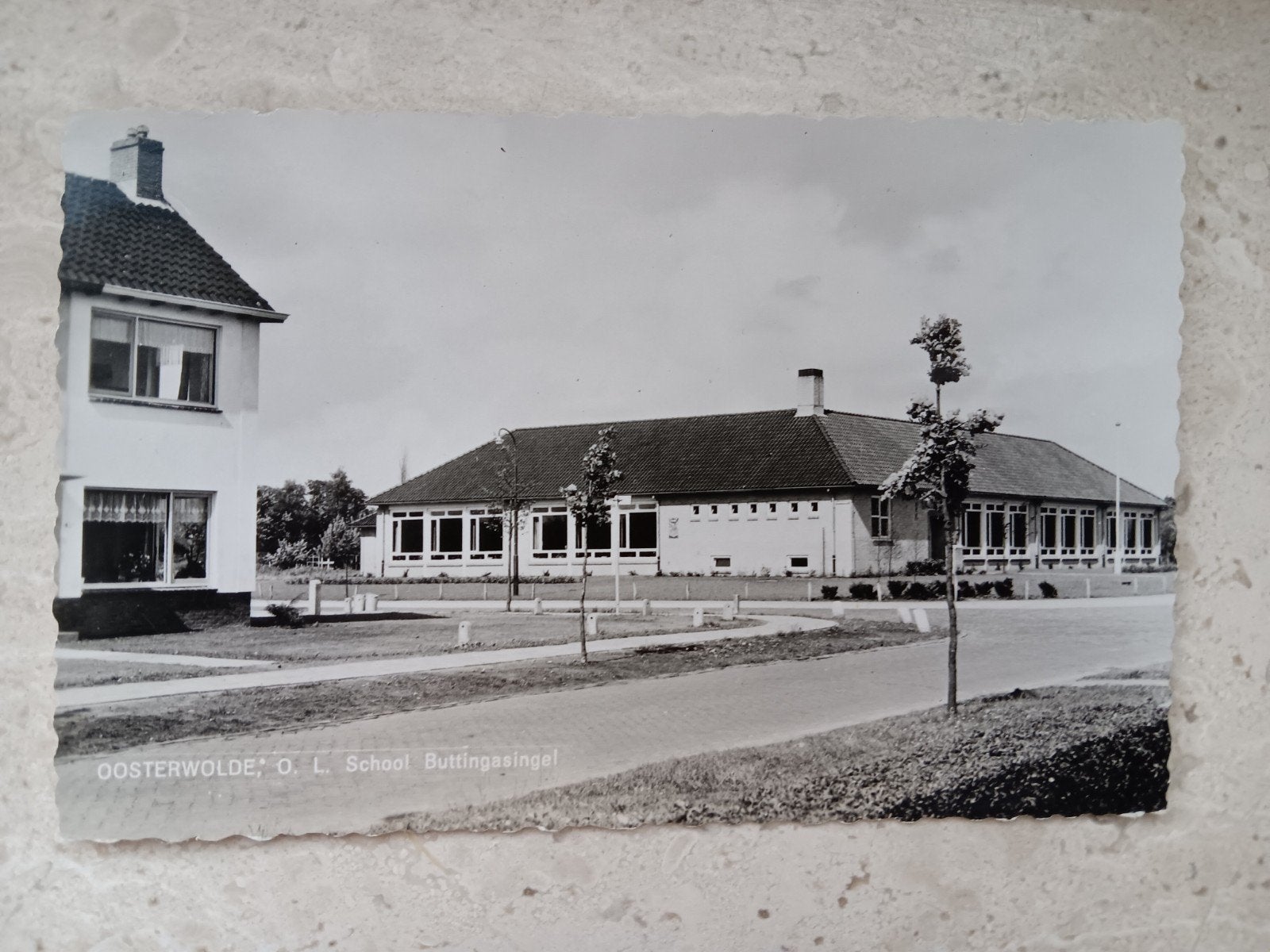 Oosterwolde O.L. School Buttingasingel, Verzamelen, Ansichtkaarten | Nederland, Verzenden, Ongelopen, Friesland