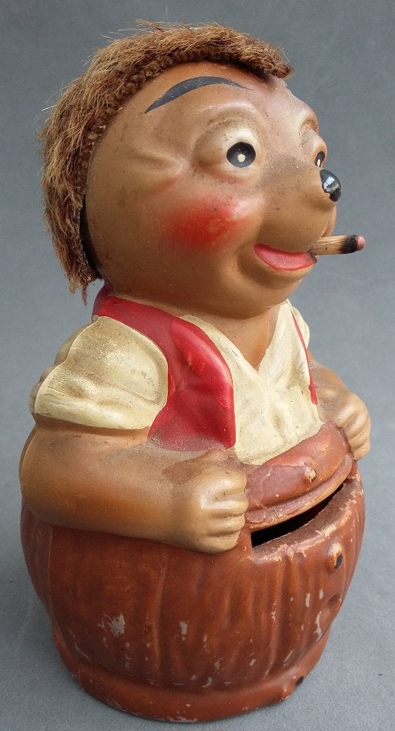 Omstreeks 1950 Egel Fips Meckie Spaarpot Spaarton Spaardoos, Ophalen of Verzenden