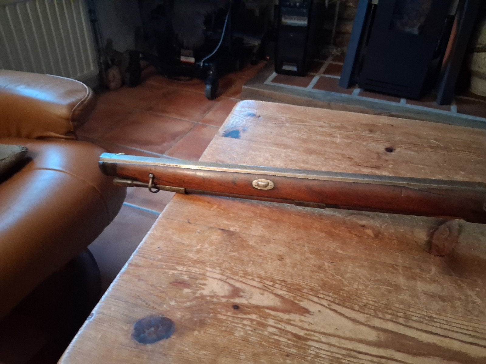 Antiek geweer met percussieslot, Ophalen of Verzenden, Overige soorten, Overige gebieden, Overige typen
