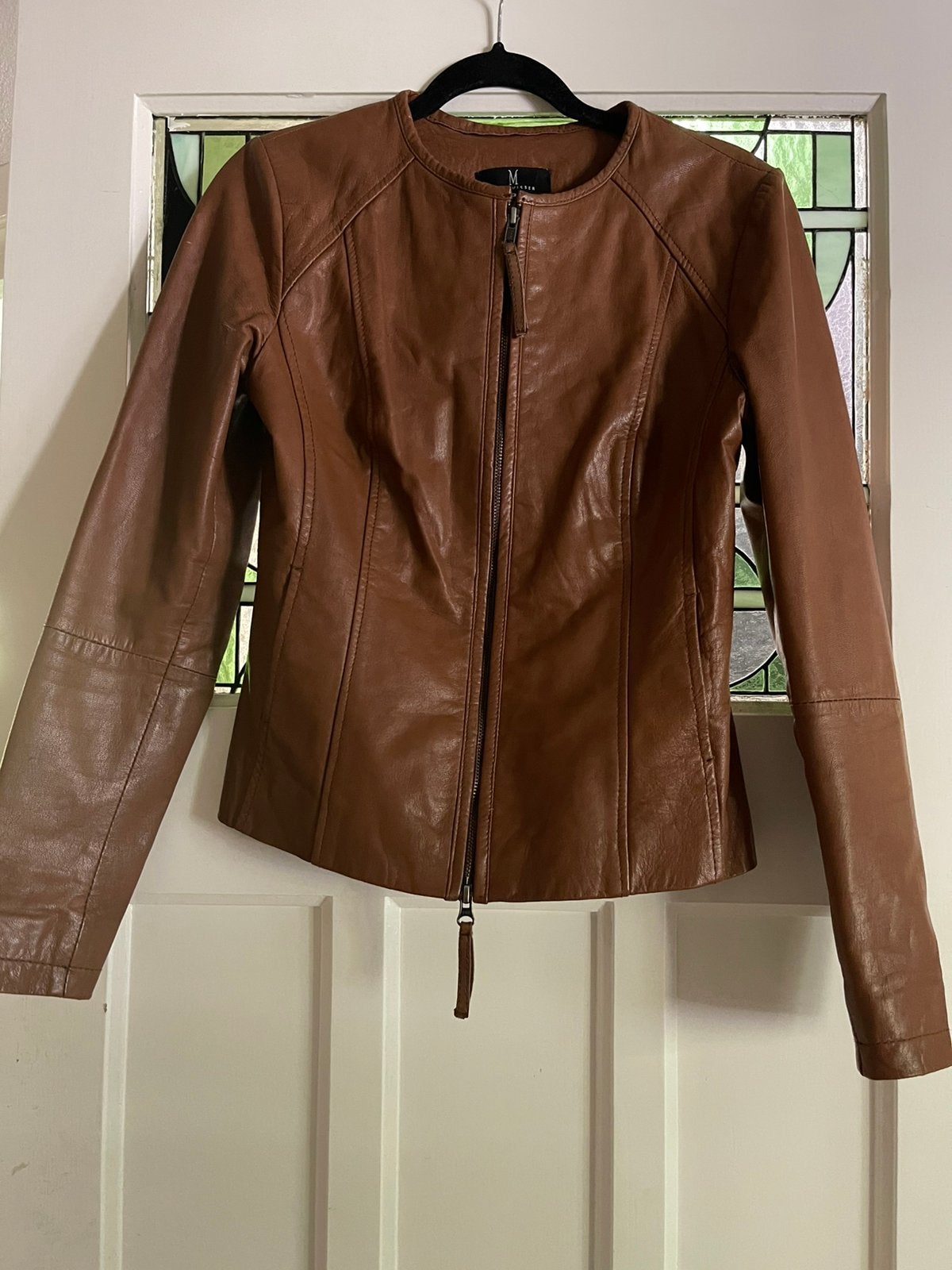 Leren jasje cognac Mart Visser, Kleding | Dames, Bruin, Ophalen of Verzenden, Zo goed als nieuw, Jasje