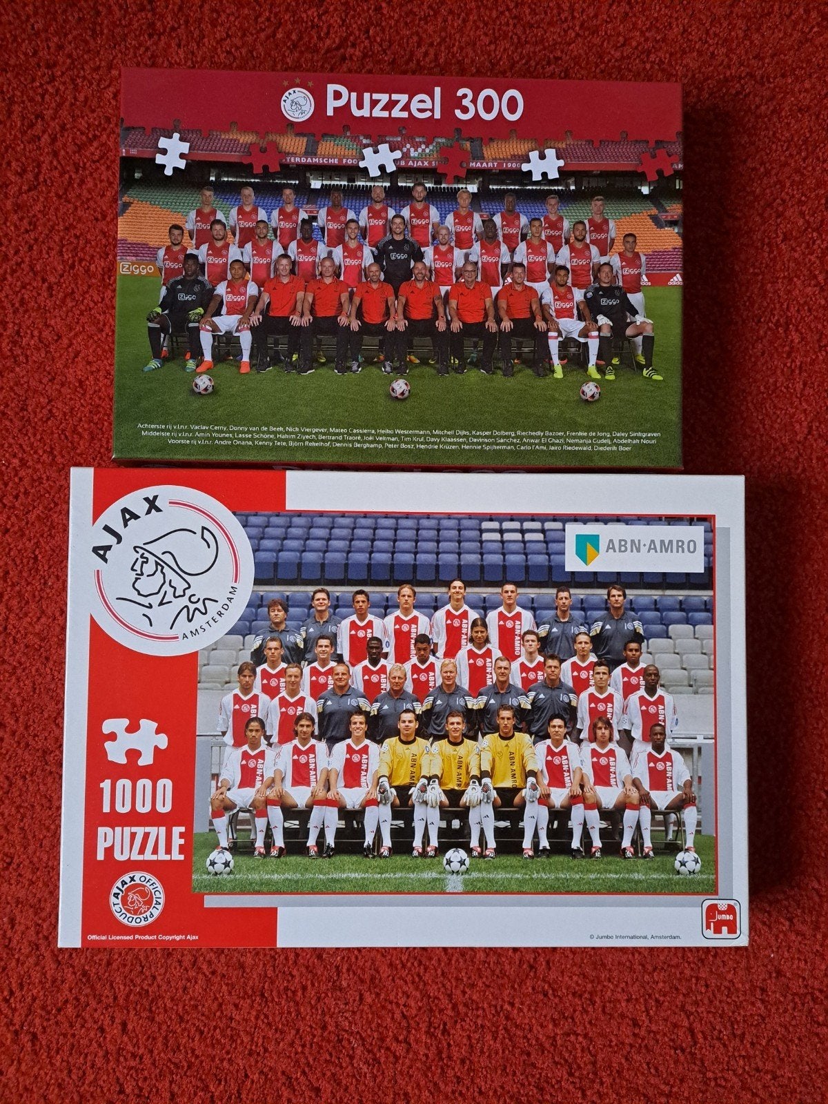 2 Verschillende lege AJAX puzzel dozen NIEUW NIEUW, Ophalen of Verzenden, Nieuw, Ajax, Overige typen