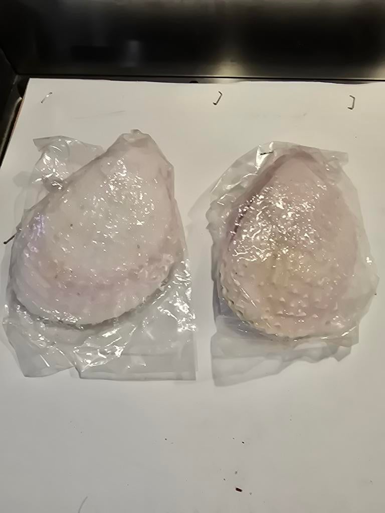 Mooie dubbelkleppige schelp, wit met roze, Ophalen of Verzenden