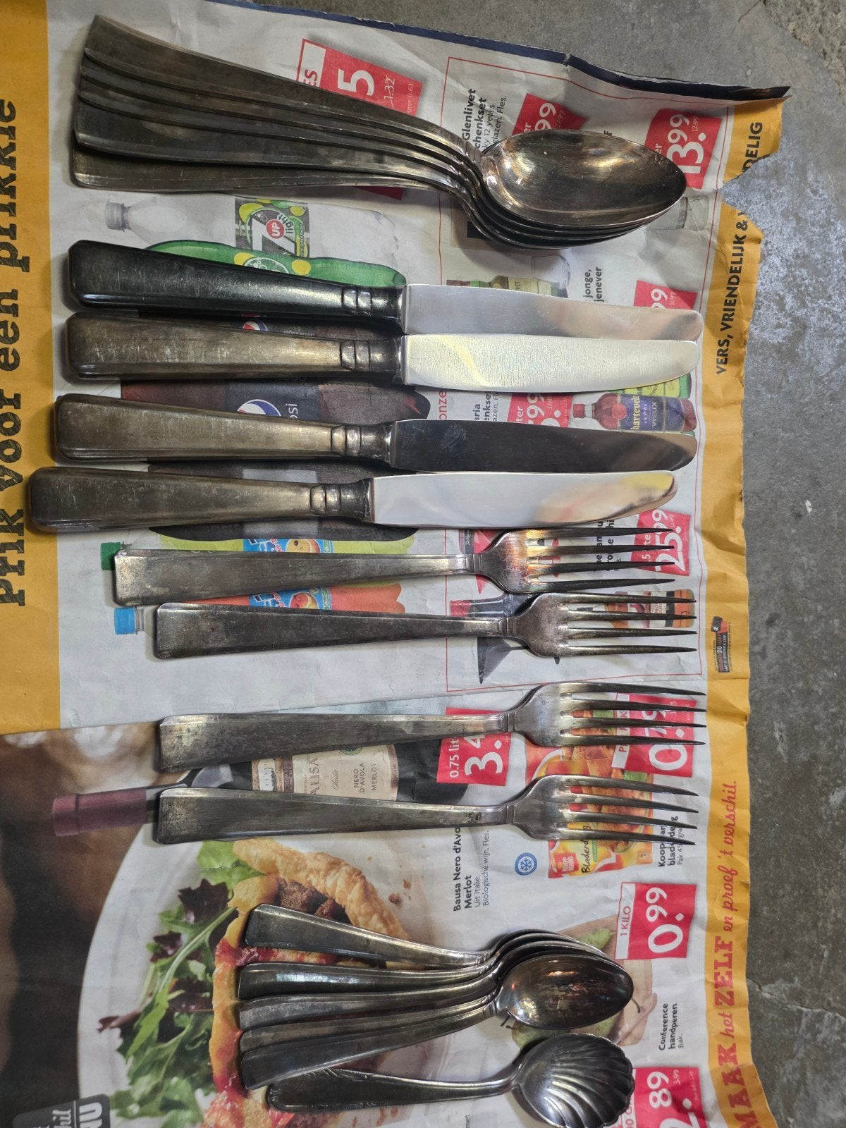 Vintage Bestekset Walzwerk Heitstedt RVS, Antiek en Kunst, Antiek | Bestek, Ophalen of Verzenden