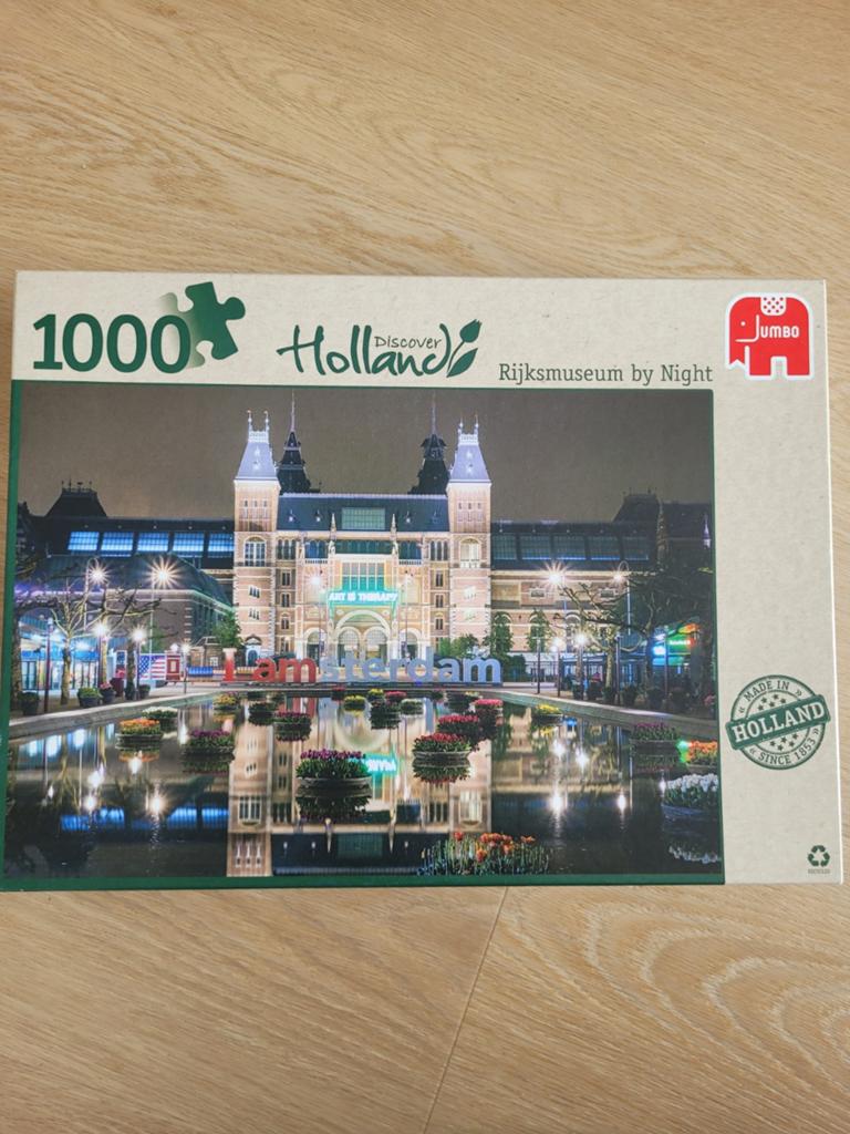 Puzzel Rijksmuseum by Night / Discover Holland / Jumbo, Verzenden, 500 t/m 1500 stukjes, Nieuw, Legpuzzel