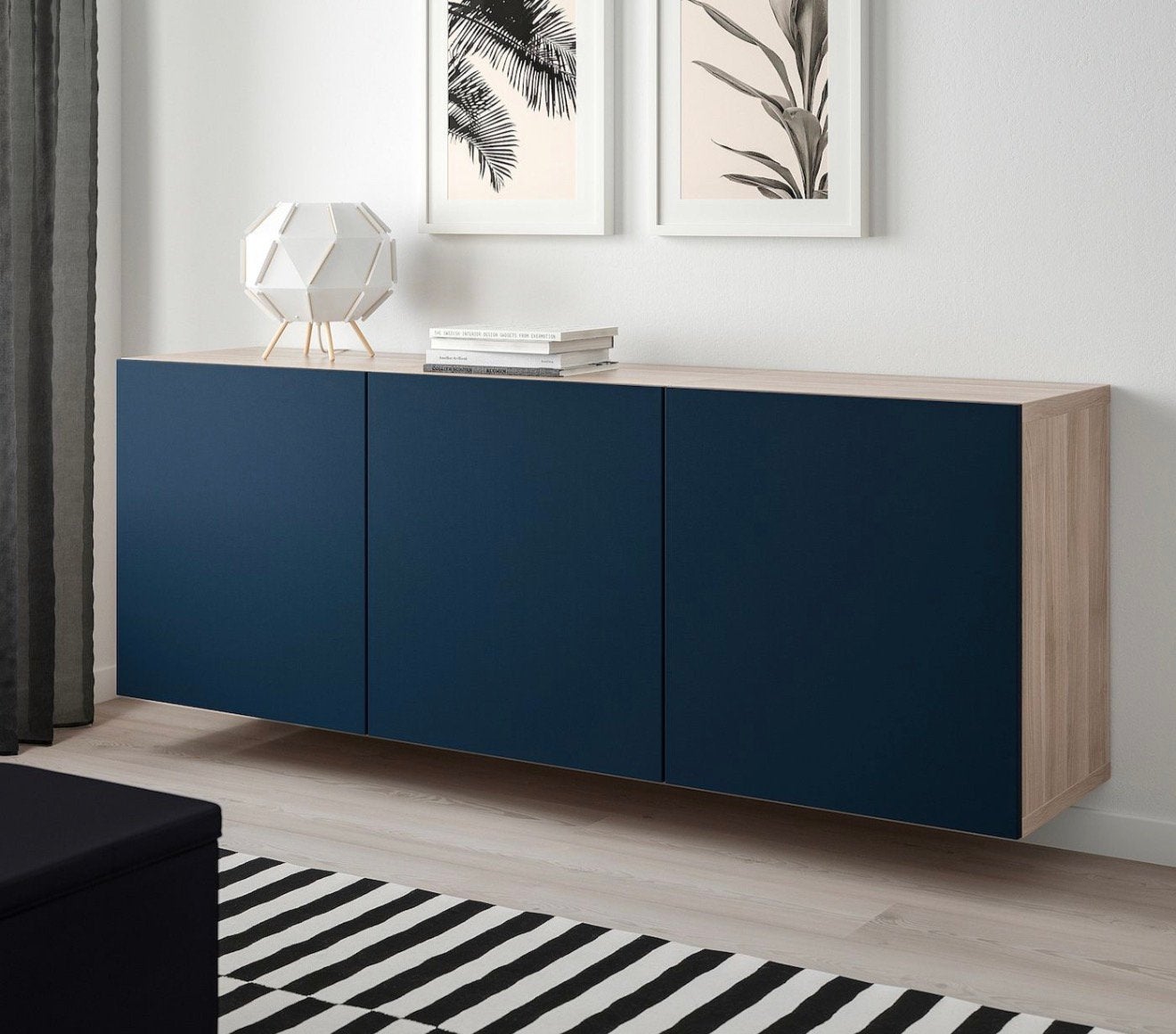 Ikea BESTA deurtjes 3 stuks petrol blauw 60x64, Ophalen, 50 tot 100 cm, Zo goed als nieuw, Minder dan 100 cm