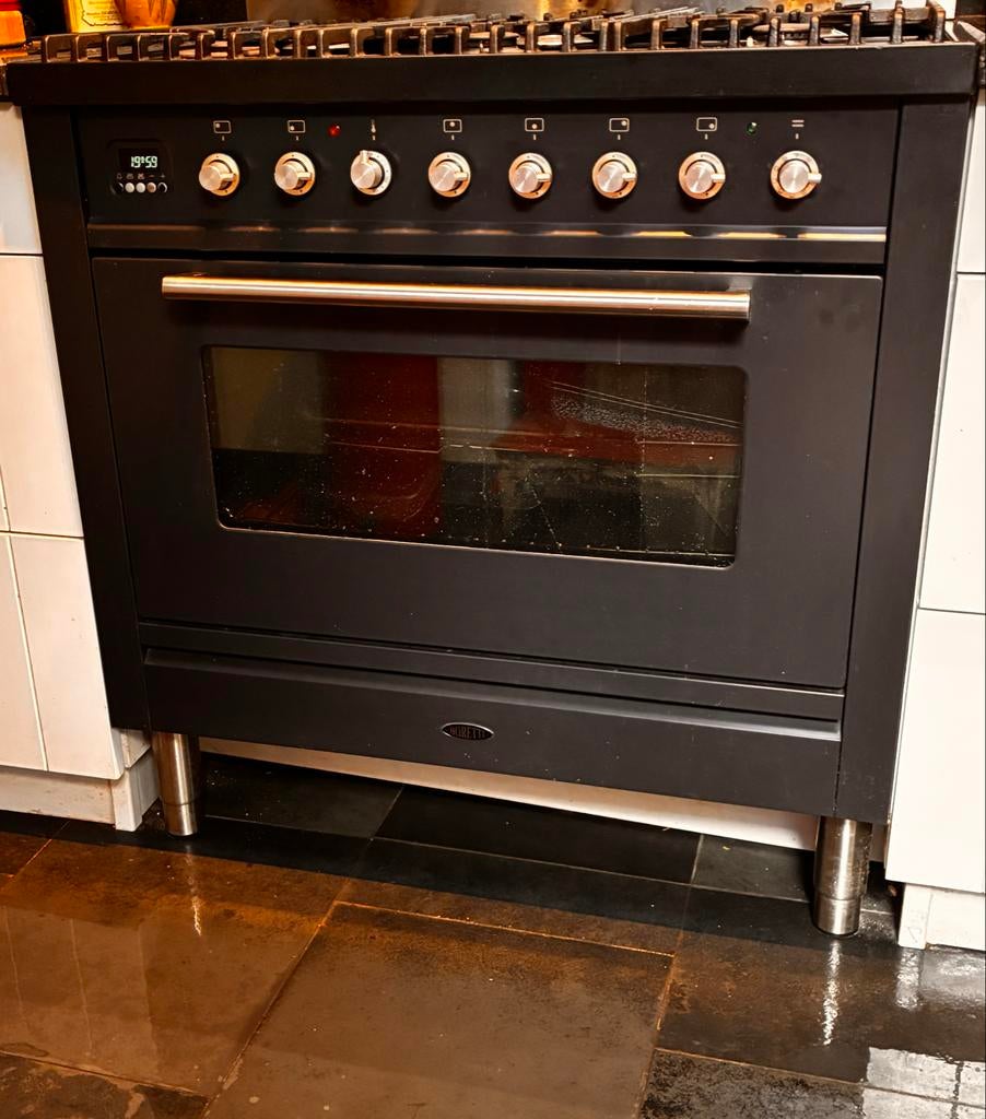 Boretti Fornuis - Zeer Goede Staat, 90 cm, Witgoed en Apparatuur, Fornuizen, Ophalen, Gebruikt, 60 cm of meer, Gas