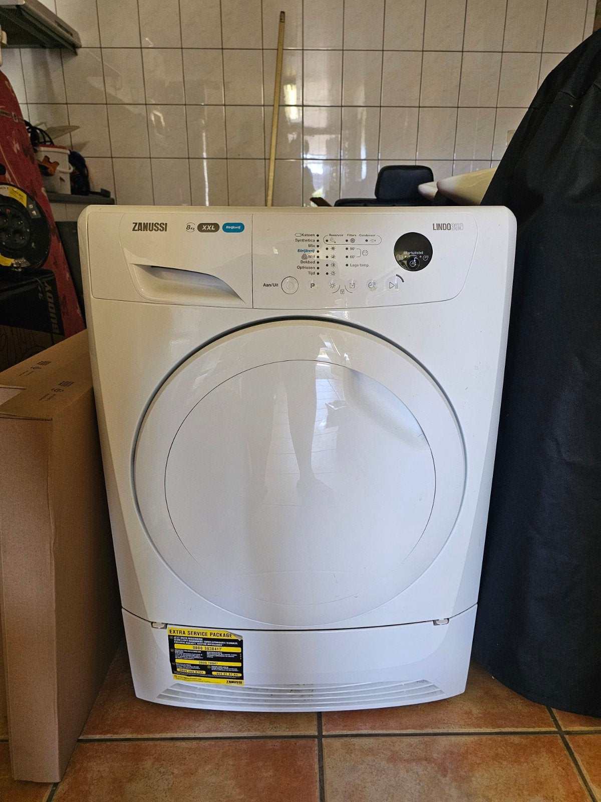 Zanussi Lindo 300 XXL droogmachine 8 kg - goed werkend, Ophalen, 6 tot 8 kg, Gebruikt, Overige typen