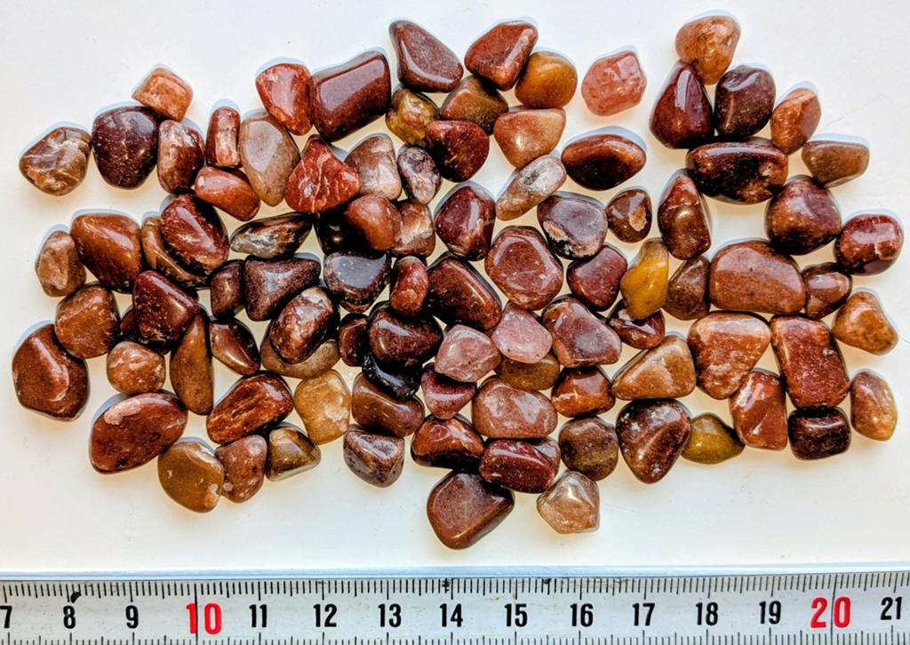 Rode Aventurijn trommelstenen klein, Sieraden, Tassen en Uiterlijk, Edelstenen, Verzenden, Zo goed als nieuw