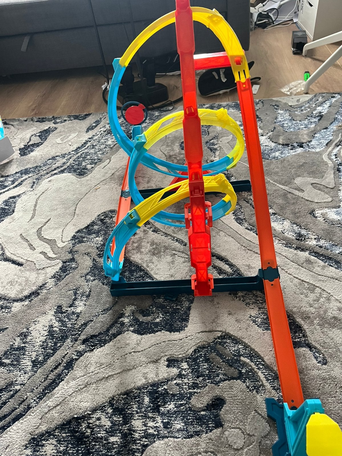 Trackbuilder corkscrew twist kit, Ophalen of Verzenden, Zo goed als nieuw, Hot Wheels, Handmatig