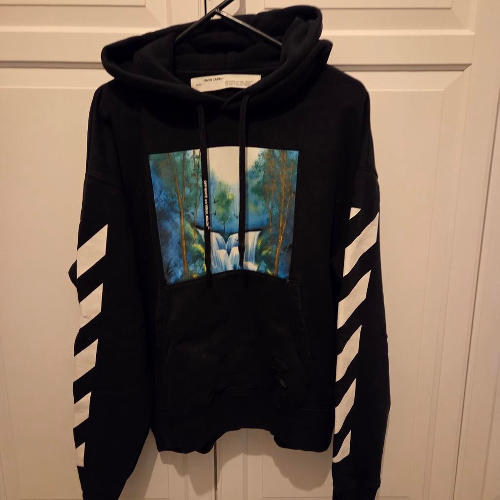 OFF White zwarte hoedie Maat m, Kleding | Heren, Truien en Vesten, Ophalen of Verzenden, Zwart