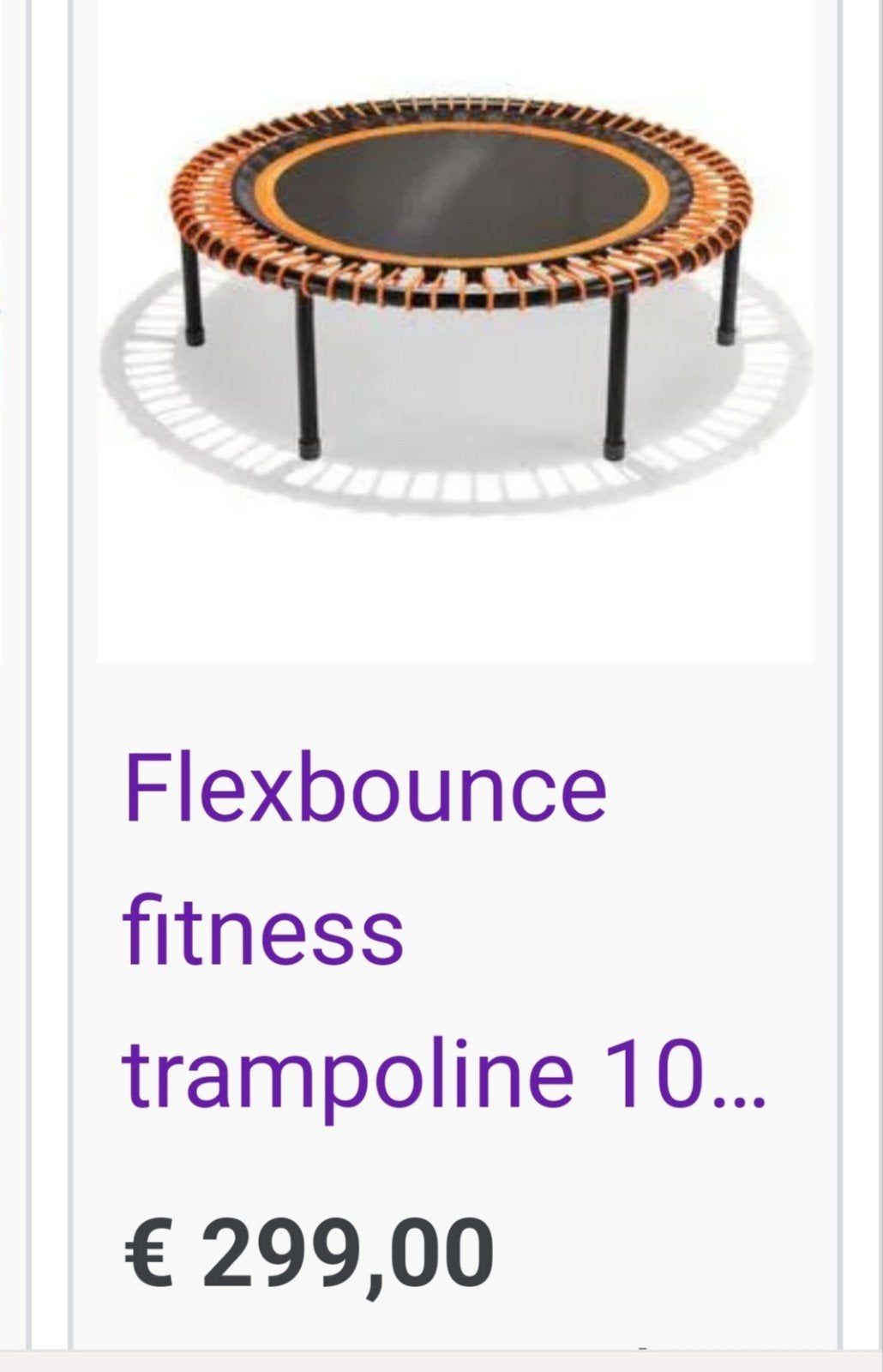 Flexbounce Fitness trampoline, Kleding | Dames, Ophalen, Zo goed als nieuw, Zwart, 80 tot 90 cm
