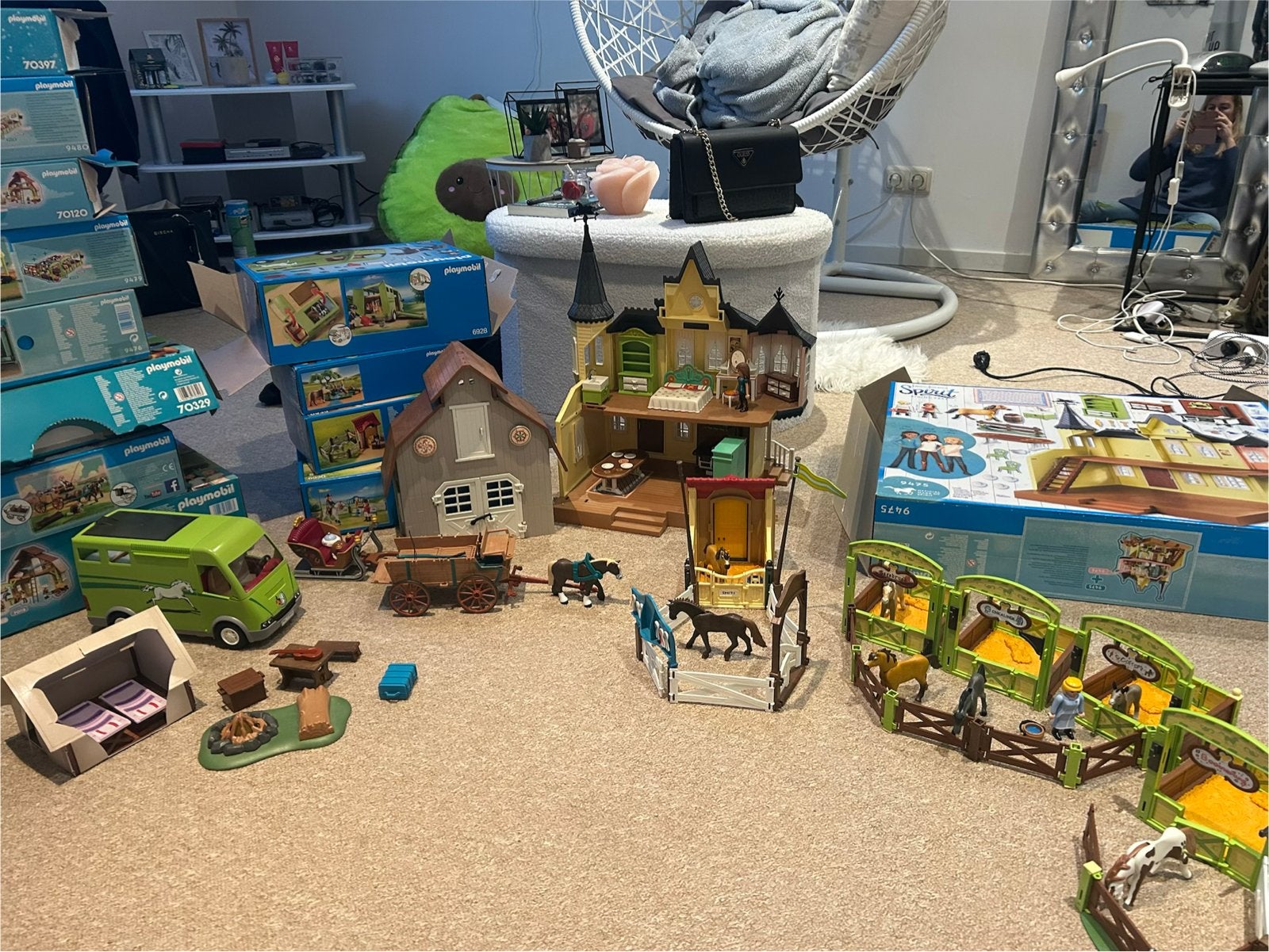 Grote Playmobil Spirit collectie met veel sets, Ophalen, Gebruikt, Jongen of Meisje