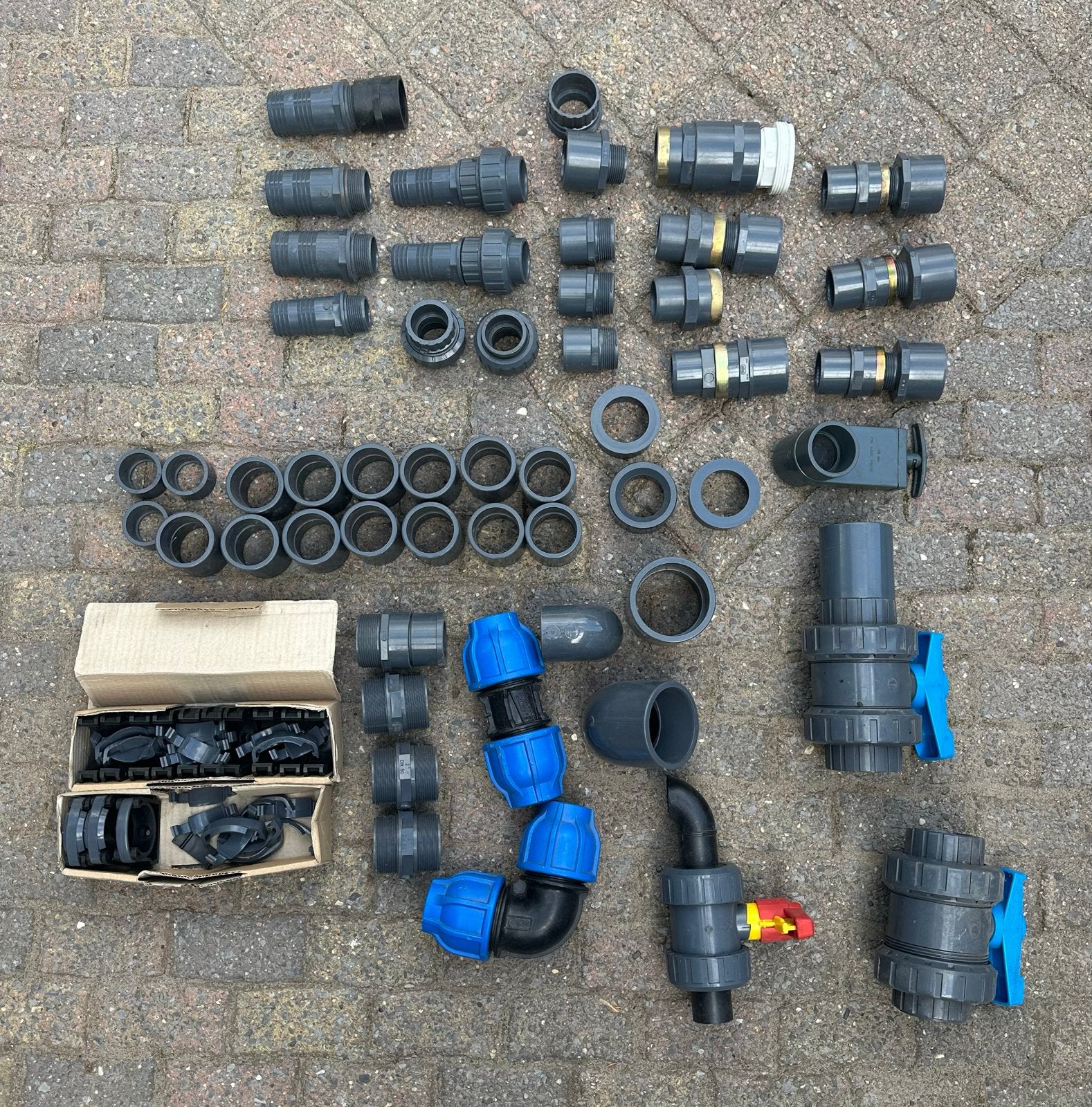 FIP PVC Kranen & Aansluitingen voor Vijver (63, 50, 40mm), Tuin en Terras, Vijvers, Ophalen of Verzenden, Nieuw
