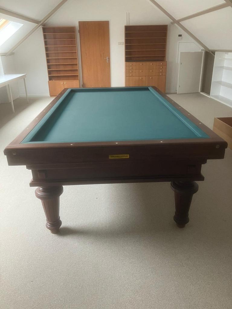 Mooi Wilhelmina biljart 2.30x1.15, Sport en Fitness, Ophalen, Gebruikt, Biljarttafel