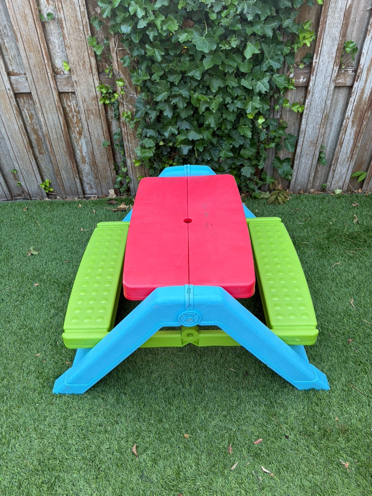 (Kinder)picknicktafel, Ophalen, Zo goed als nieuw, Rechthoekig, Hout