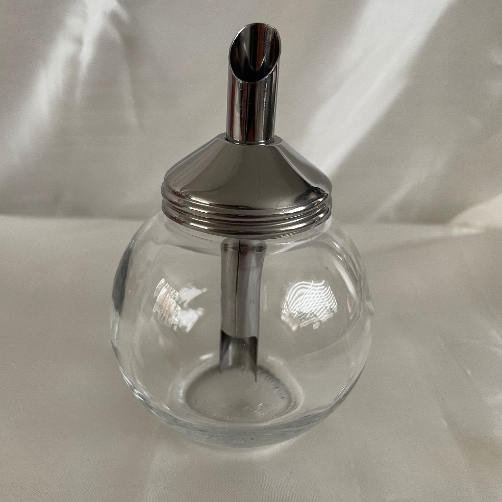 Vintage STOHA Germany suikerstrooier glas /metaal, Ophalen of Verzenden, Zo goed als nieuw, Overige merken, Glas