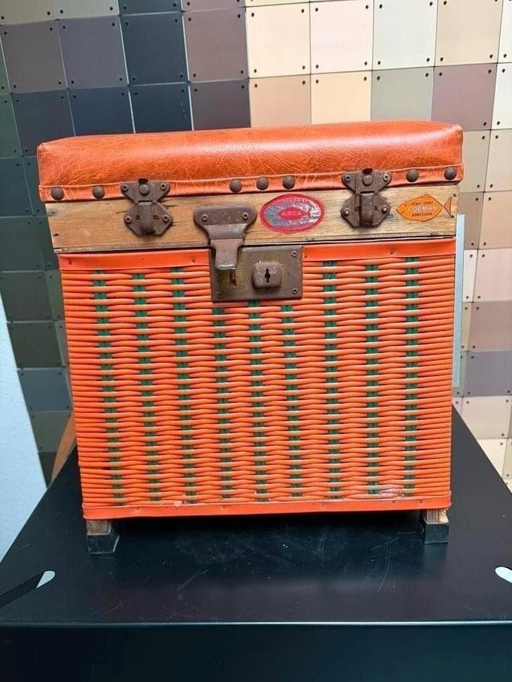 Vintage viskoffer Coeman, Watersport en Boten, Ophalen of Verzenden, Gebruikt, Koffer of Tas