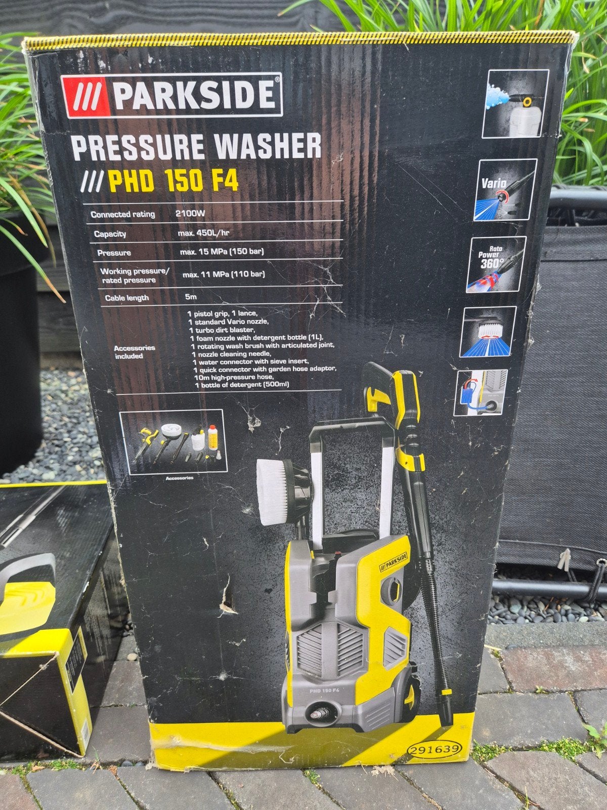 Parkside Hogedrukreiniger PHD 150 F4 met accessoires, Ophalen, Nieuw, Elektrisch