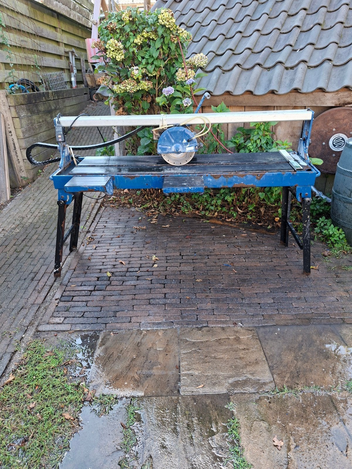 Scheppach FS4700 Tegelzaagmachine - Krachtig en Betrouwbaar, Gebruikt, Overige typen, Ophalen of Verzenden, 1200 watt of meer