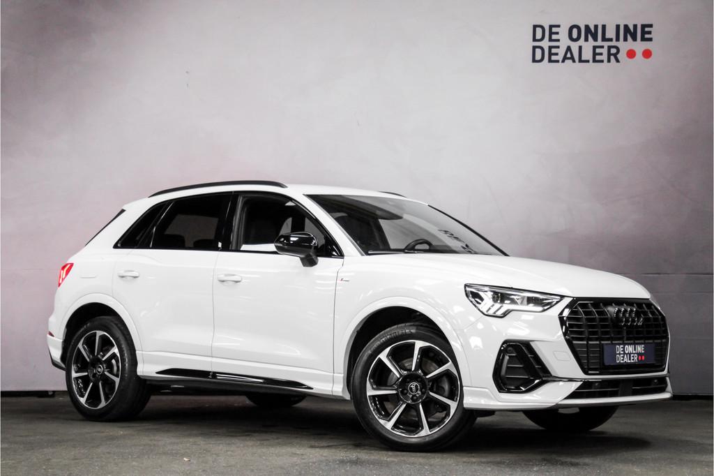Audi Q3 45 TFSIe Black Edition |S-Line|Carplay|Camera|Trekha, Auto's, Audi, Gebruikt, Euro 6, 116 pk, Wit