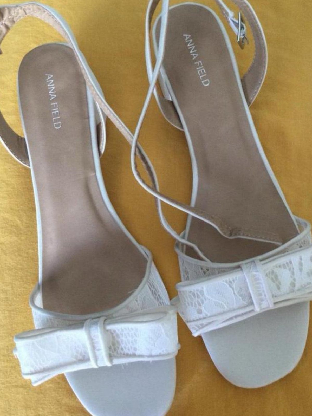 Sandalen, trouwschoenen met strikje maat 43 wit,, Wit, Nieuw, Sandalen of Muiltjes, Ophalen of Verzenden