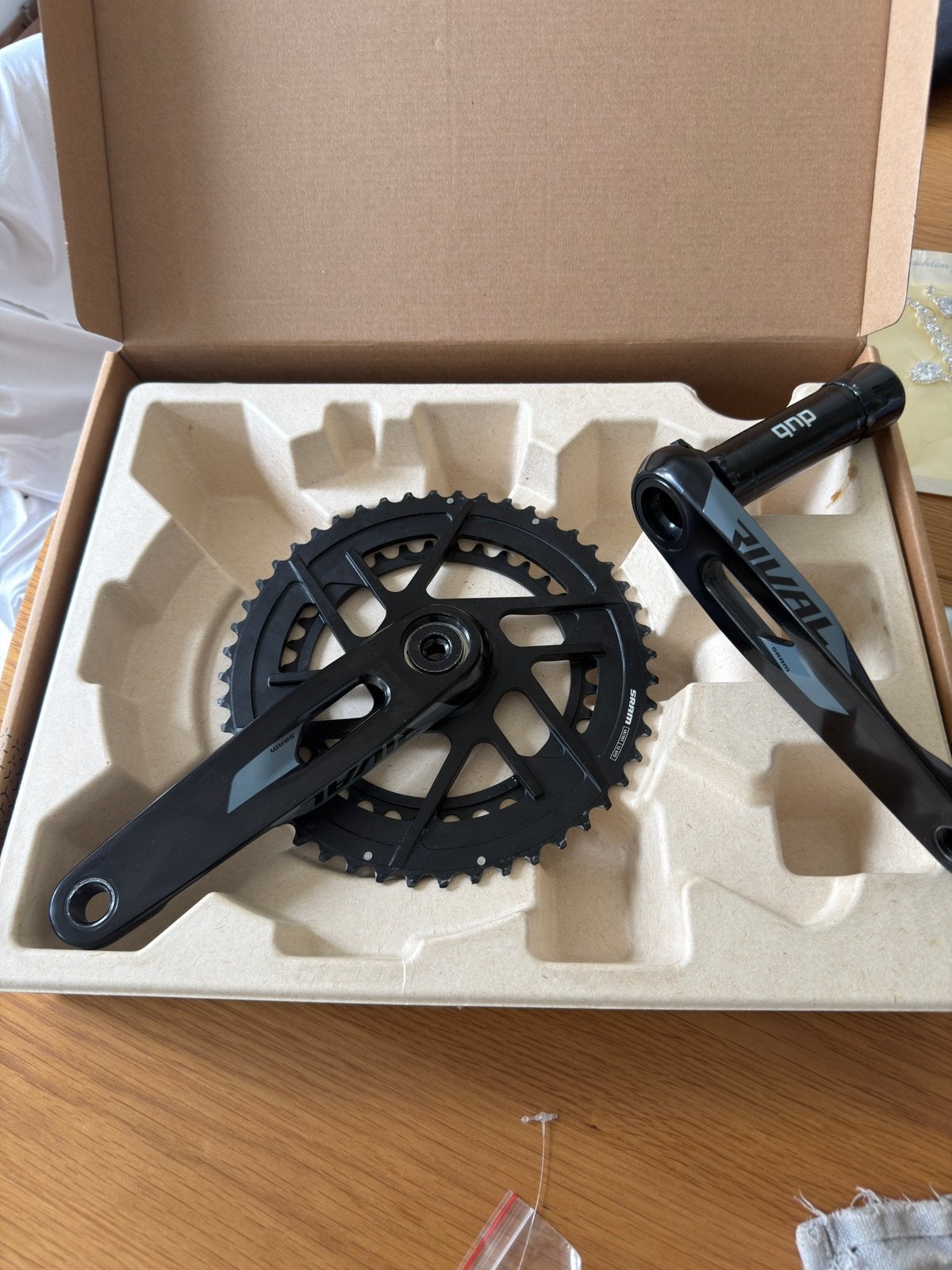 Sram rival E1 crankset 165 48/35T, Fietsen en Brommers, Fietsonderdelen, Ophalen of Verzenden, Zo goed als nieuw