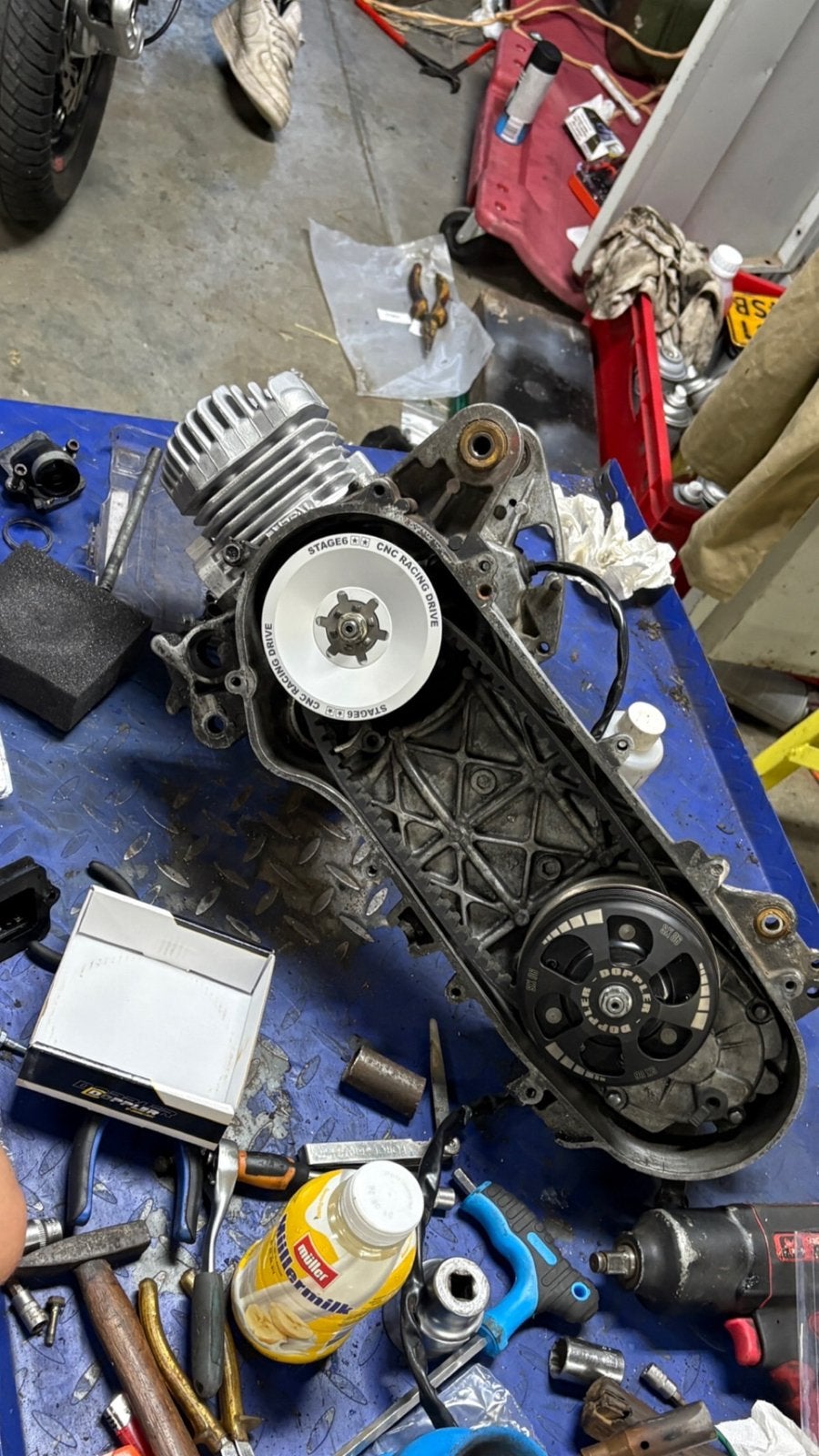 Peugeot horizontaal 70cc plug & play, Ophalen