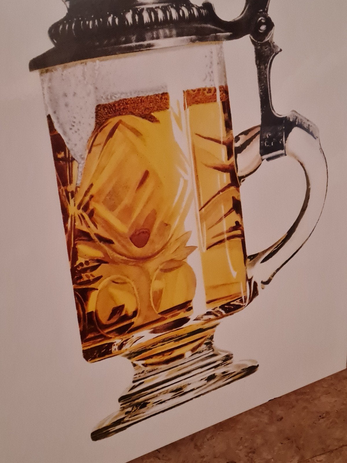 Emaille bord bier uit Duitsland, Ophalen of Verzenden, Reclamebord