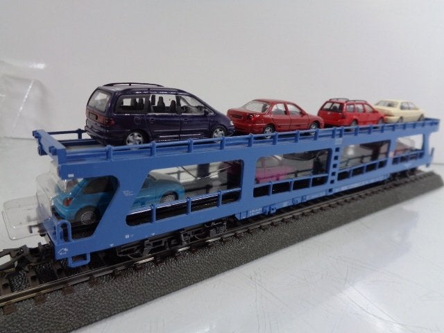 MARKLIN 4233 Autotransporter DB. (H0), Hobby en Vrije tijd, Modeltreinen | H0, Gebruikt, Gelijkstroom, Wagon, Ophalen of Verzenden