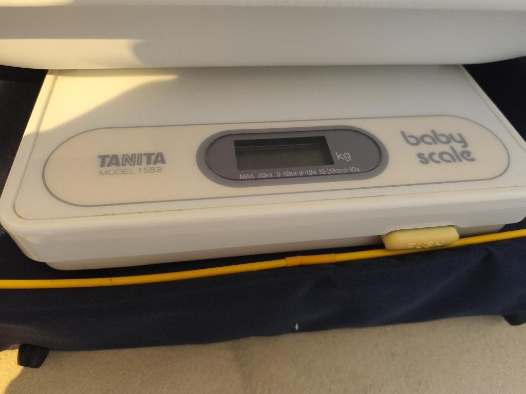 Professionele Tanita babyweegschaal - model 1583, Ophalen, Personenweegschaal, 10 tot 50 kg, Fijner dan 1 gram