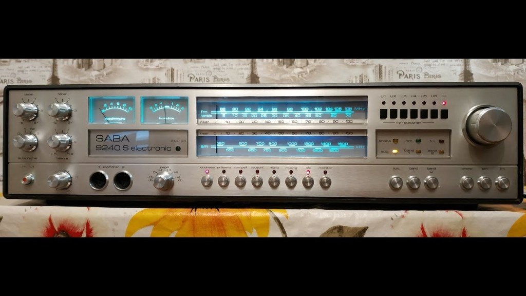 Hifi vintage versterker SABA 9240, Ophalen of Verzenden, Gebruikt, 60 tot 120 watt, Overige merken