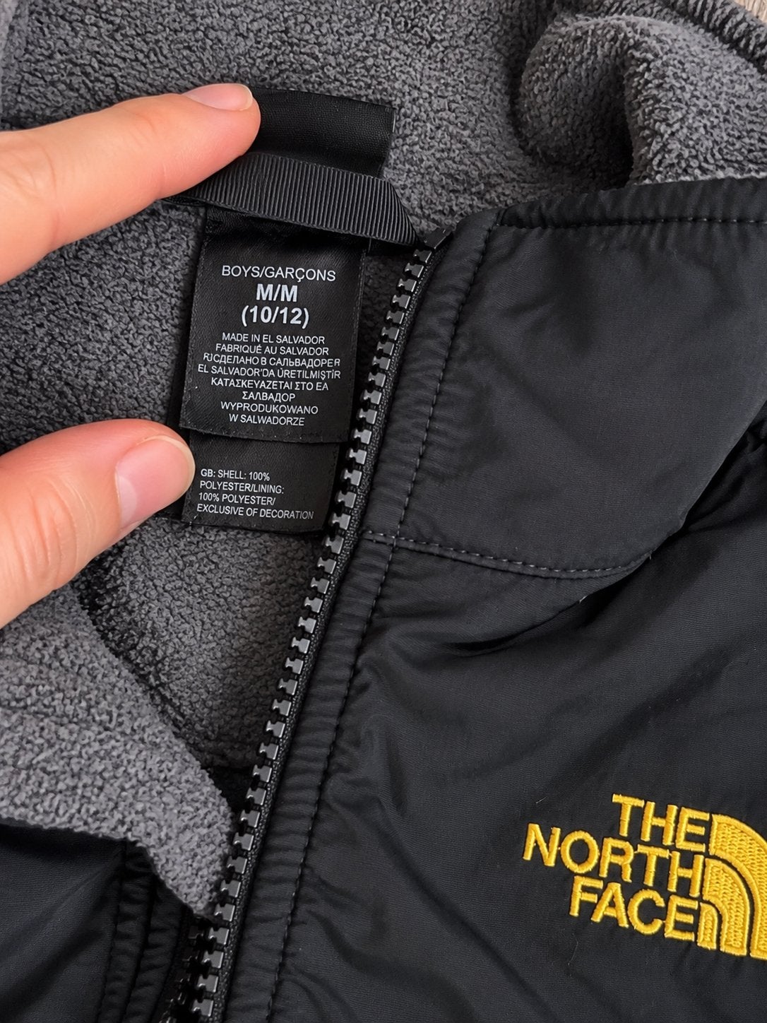 The North Face Denali Fleece Vest Grijs/Zwart Kindermaat M, Verzenden, Gebruikt, Jongen of Meisje, Trui of Vest