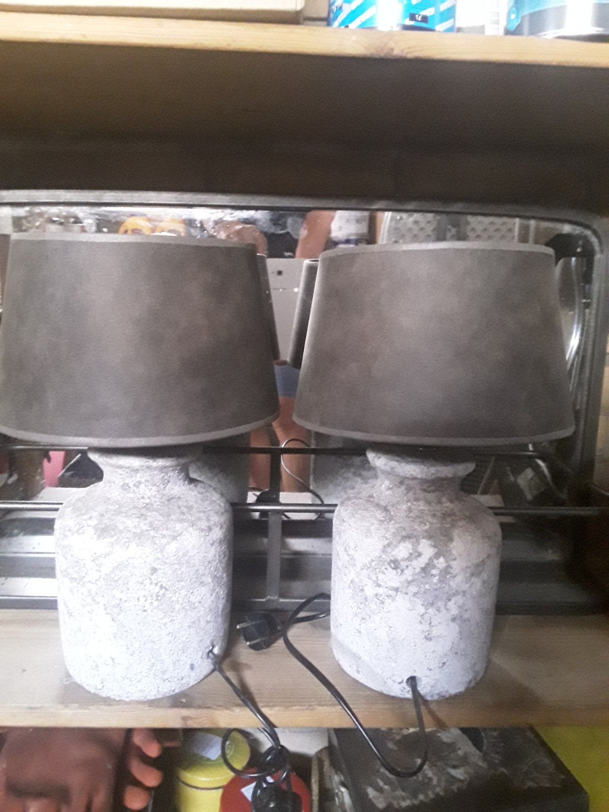 2 tafel lampen, Ophalen
