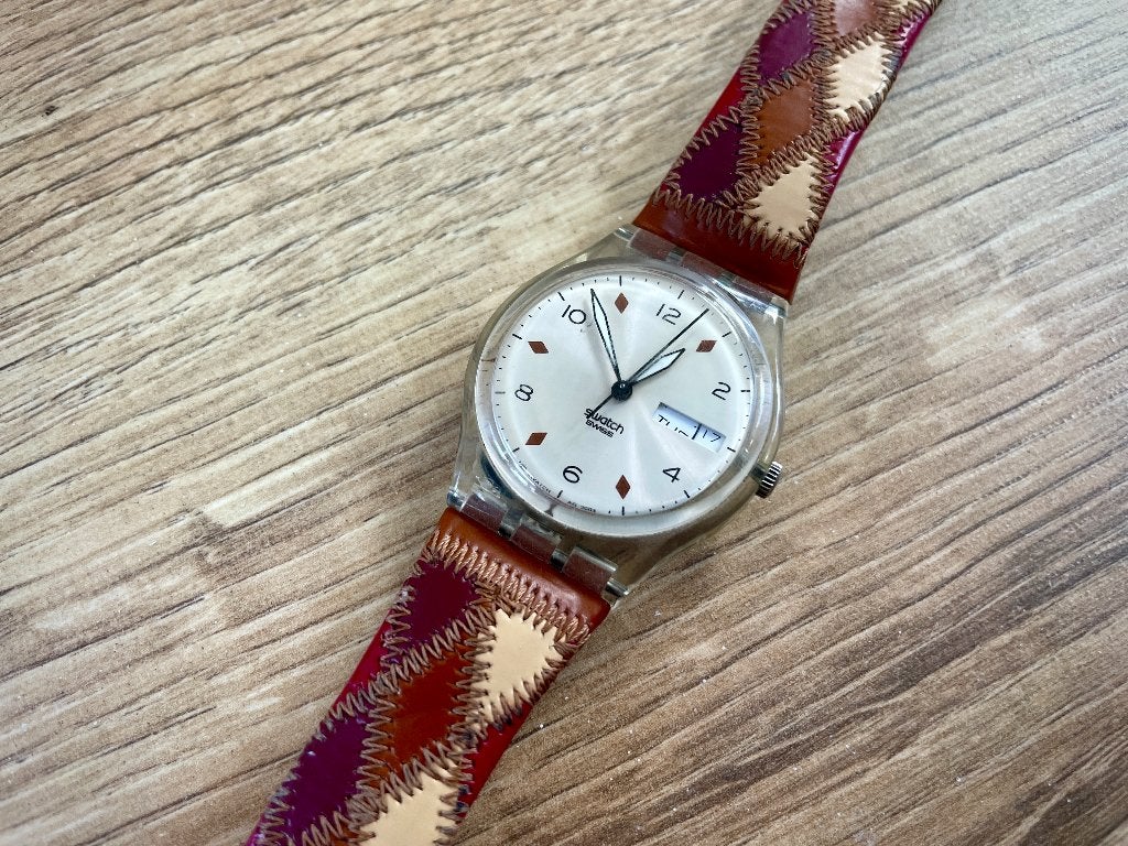 Swatch horloge (heren) uit 2003, Kunststof, Polshorloge, Swatch, Ophalen of Verzenden