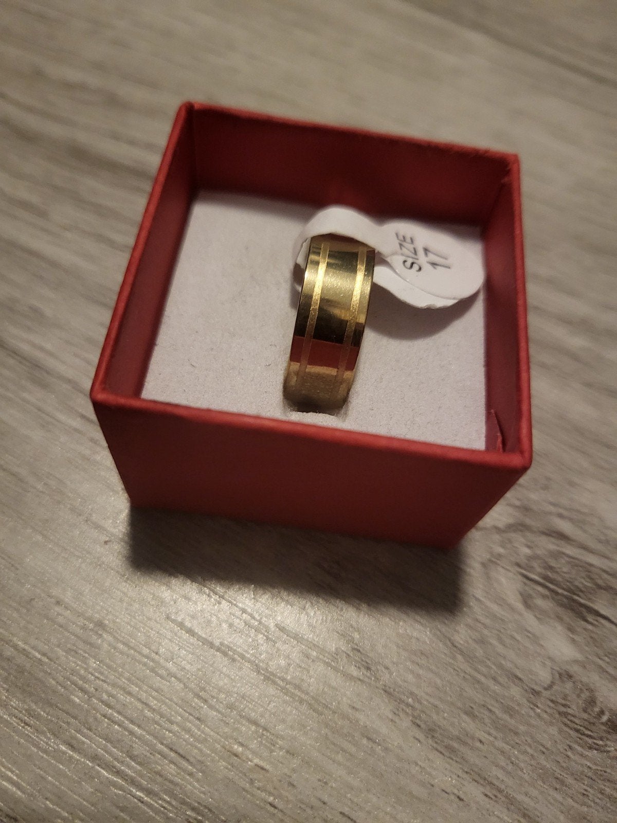 Nieuwe gouden ring, maat 17, Overige materialen, Nieuw, Ophalen of Verzenden, 17 tot 18