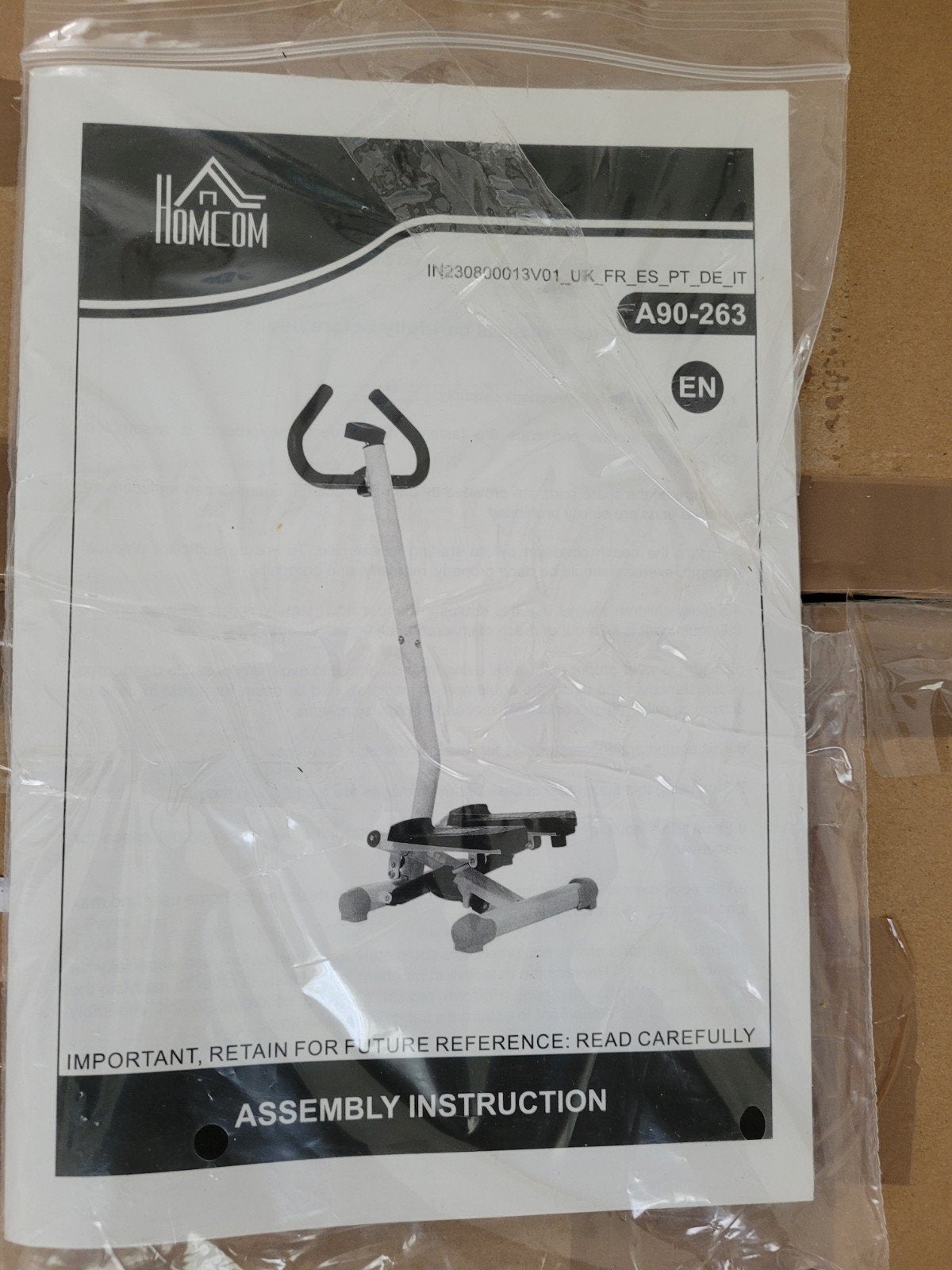 HomCom Stepper A90-263 - Nieuw in doos, Nieuw, Ophalen of Verzenden, Onbekend, Metaal