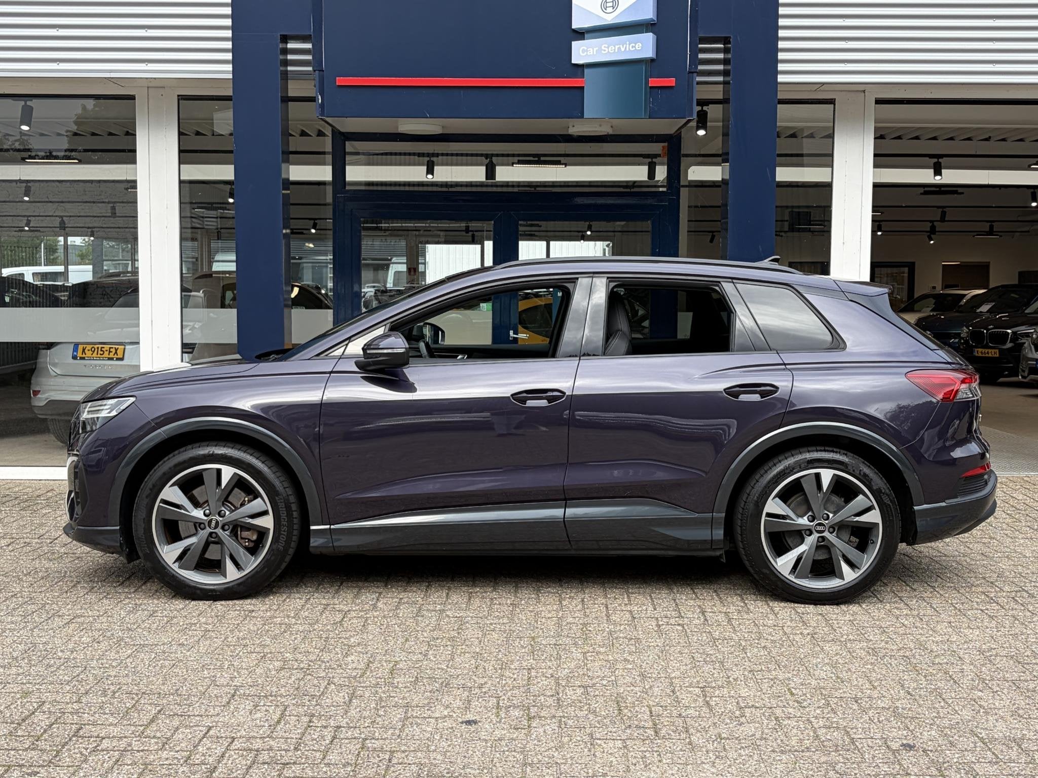 Audi Q4 e-tron 40 Launch edition Advanced 77 kWh / NL-Auto /, Auto's, Automaat, Achterwielaandrijving, Gebruikt, Zwart