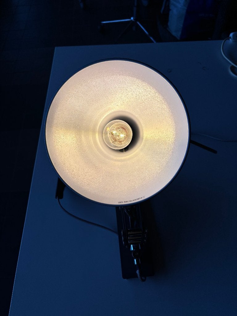 Industriële Schaarlamp JAVARAR Zwart Metaal E27, Ophalen of Verzenden, Gebruikt, Metaal, Industrieel