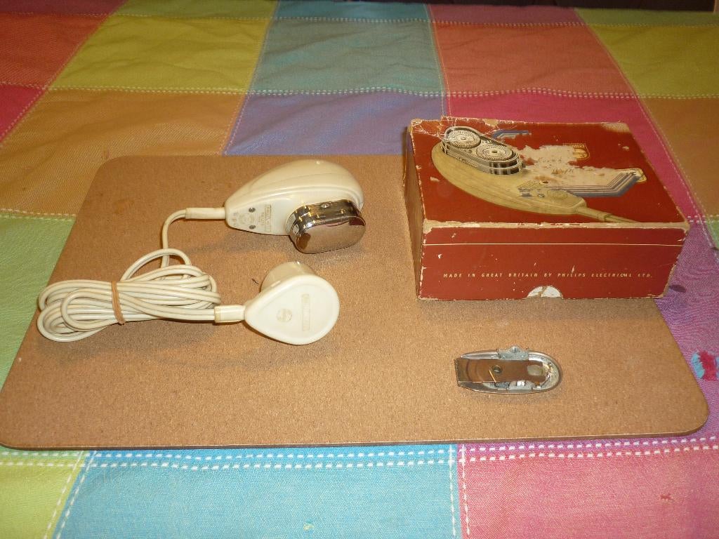 Vintage philishave scheerapparaat in originele verpakking, Ophalen of Verzenden, Gebruikt, Scheren en Epileren