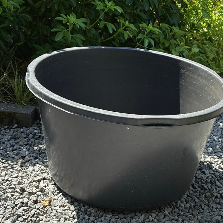 Kuip 65 liter zwart kunststof 60 doorsnee, Ophalen, Kunststof, Rond, Zo goed als nieuw