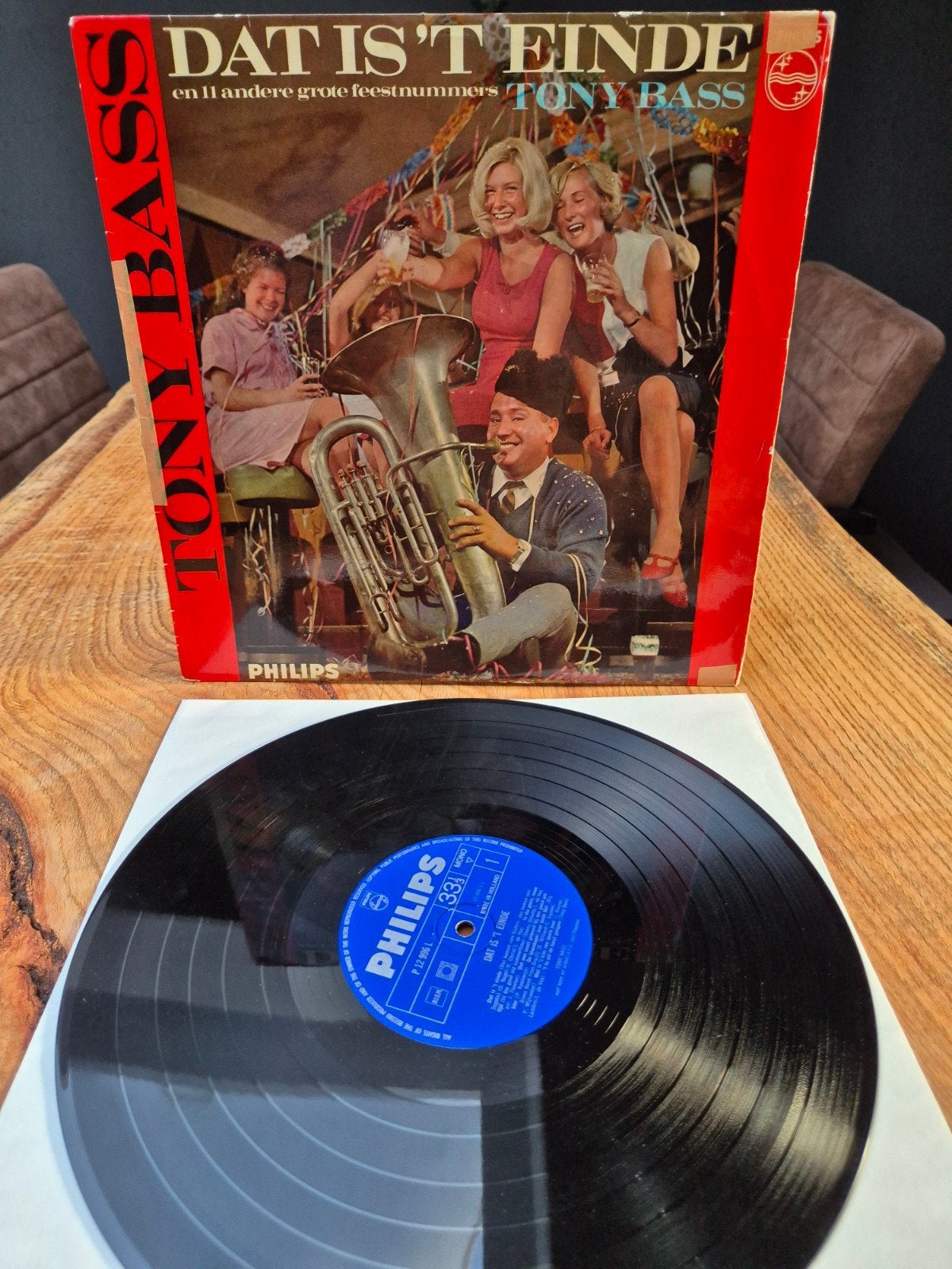 Tony Bass - Dat Is 't Einde (LP, Pop, 1968), Cd's en Dvd's, Vinyl | Pop, LP, Gebruikt, Pop, Ophalen of Verzenden