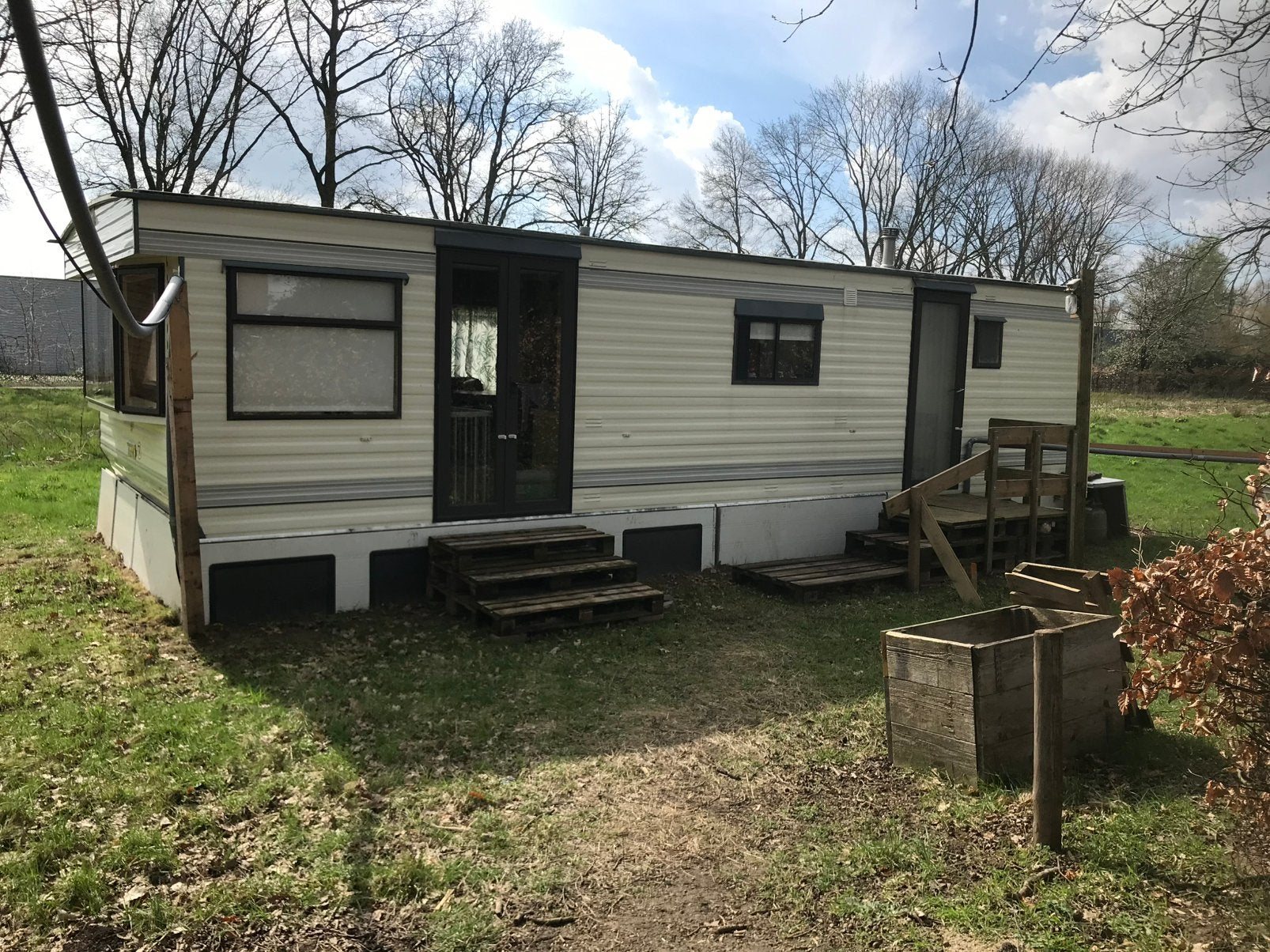 Sta caravan met twee slaapkamers te koop., Caravans en Kamperen, Tot en met 2